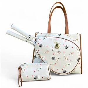 Court Couture Cassanova monogram print tennis bag